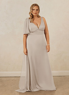 Christian Siriano Bridal for Azazie 1011 Bridesmaid Dresses Frost Mermaid Bow Stretch Satin Dress image11