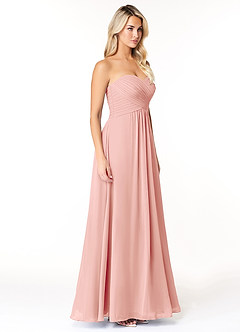 Azazie Yazmin Bridesmaid Dresses Rosette A-Line Sweetheart Neckline Chiffon Convertible Dress image5