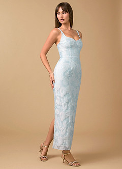 Odette Pale Blue Maxi Dress image3