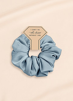front Bridesmaid Stretch Satin Over Size Scrunchie Set