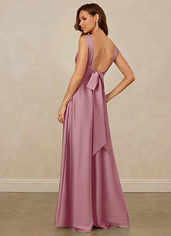 Christian Siriano Bridal for Azazie 1001 Bridesmaid Dresses Vintage Mauve A-Line Sweetheart Neckline Stretch Satin Dress image2