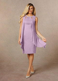 Azazie Viviana Mother of the Bride Dresses Wisteria A-Line Sequins Mesh Dress image3
