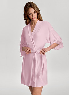 front Brudklänning med mjuk rayon-spetskant