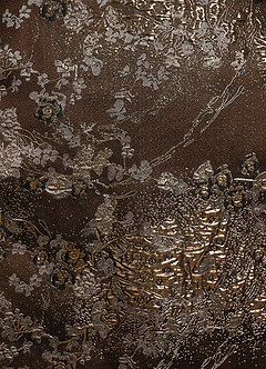 Azazie Marceline Mother of the Bride Dresses Mocha Coco A-Line Off the Shoulder Jacquard Dress image7