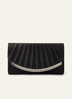 front Metalen geplooide envelopclutch