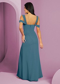 Barbie ♥ Azazie Bridesmaid Dresses Bermuda A-Line Off the Shoulder Chiffon Dress image6