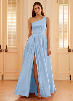 Millie Blu Abito da ballo in raso a trapezio image1