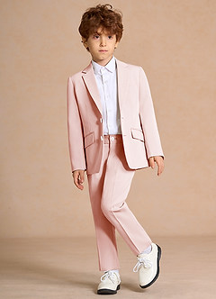 front Oliver Rosa Rubor Traje de 2 piezas para niños