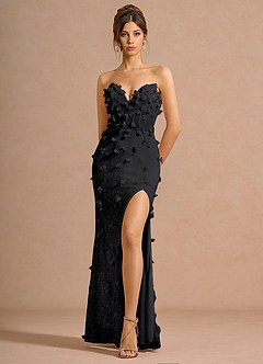 Robe Longue Noir De Minuit Emmalyn image3
