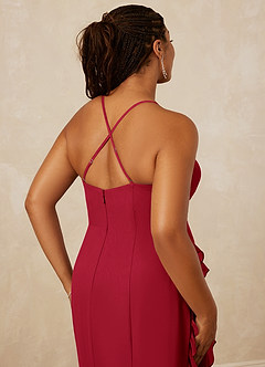 Christian Siriano Bridal for Azazie 1006 Bridesmaid Dresses Scarlet Mermaid Ruched Chiffon Dress image16