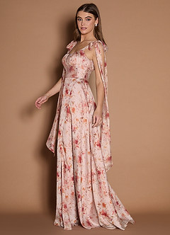 Ciara Apricot Multi Maxi Dress image5