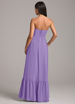 Azazie Kailee Bridesmaid Dresses Tahiti A-Line with Pockets Chiffon Dress image6
