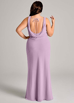 Azazie Rylina Bridesmaid Dresses Wisteria Mermaid Pleated Chiffon Dress image8