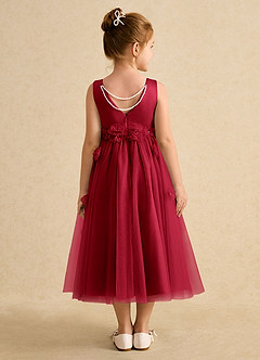 Azazie Lux Flower Girl Dresses Scarlet A-Line Beaded Tulle Dress image2