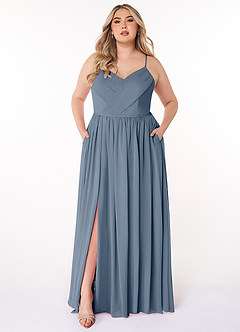 Azazie Cora Bridesmaid Dresses Twilight A-Line Pleated Chiffon Dress image6