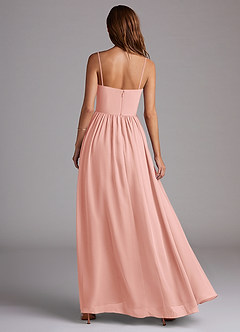 Azazie Calianna Bridesmaid Dresses Rosette A-Line Off the Shoulder Chiffon Convertible Dress image5