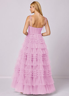 Barbie ♥ Azazie Bridesmaid Dresses Candy Pink A-Line Sweetheart Neckline Tulle Dress image5