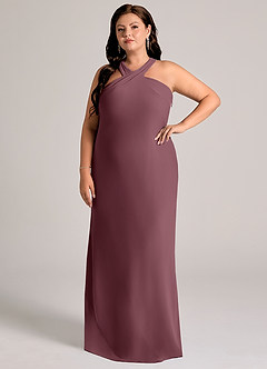 Azazie Doretta Bridesmaid Dresses Sangria Mermaid Pleated Chiffon Dress image8