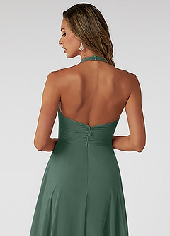 Azazie Tessie Suknie dla druhen Linia A Pofałdowany Szyfon Długość kostki Sukienka image4