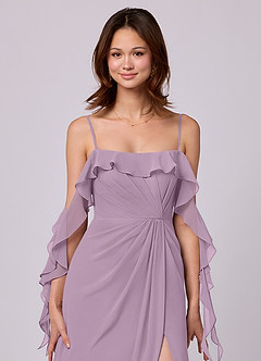 Barbie ♥ Azazie Bridesmaid Dresses Wisteria A-Line Off the Shoulder Chiffon Convertible Dress image2