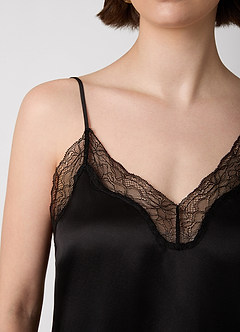 front Wasbare zijden camisole