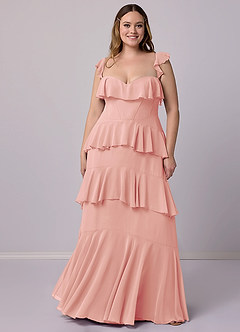 Barbie ♥ Azazie Bridesmaid Dresses Rosette A-Line Sweetheart Neckline Chiffon Dress image8