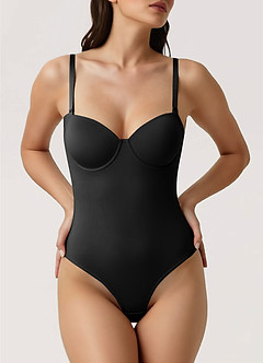 front Stropløs bodysuit med underbrystformning