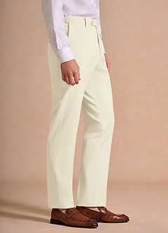 front James Ivory Structured Stretch Dress Pants