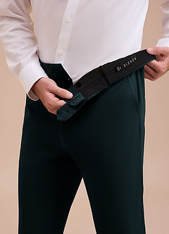 front Ethan Marinblå Raffinerade vävda klänningsbyxor