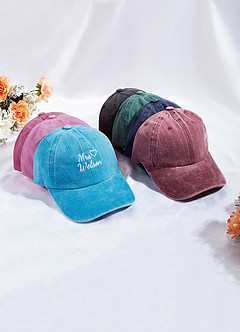 front Personalized Embroidered Bride Hat