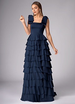 Daina Navy Tiered Gown image5