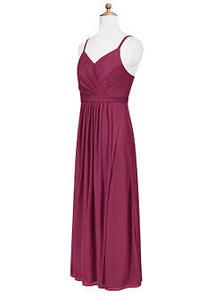 Azazie Luxy Junior Mulberry Pleated Mesh Dress image8
