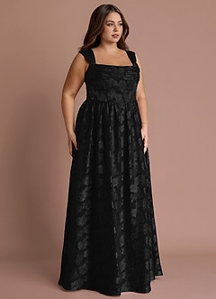 Hazel Black Pleated Maxi Dress image12