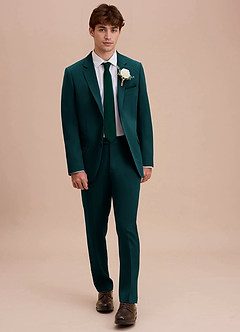 front Ethan Pine Refined Weave Suit