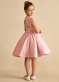 Azazie Julietta Flower Girl Dresses Rosette Ball-Gown Convertible Tulle Dress image8