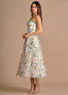 Robe Midi Rose Blush Multi Maribela image5
