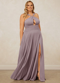 Christian Siriano Bridal for Azazie 1009 Bridesmaid Dresses Dusk A-Line Pleated Chiffon Dress image12