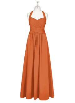 Azazie Claudia Bridesmaid Dresses Cinnamon A-Line Sweetheart Neckline Chiffon Dress image7