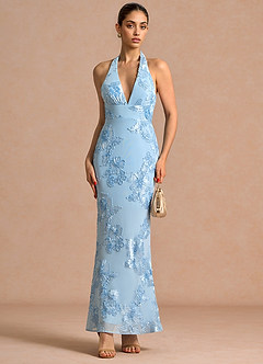 Robe Maxi Bleu Ciel Cipriana image4