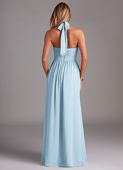Azazie Avary Bridesmaid Dresses Sky Blue A-Line Pleated Chiffon Dress image8