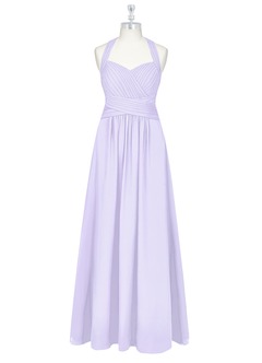 Azazie Claudia Bridesmaid Dresses Lilac A-Line Sweetheart Neckline Chiffon Dress image7