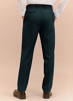 front James Navy Blue Structured Stretch Dress Pants
