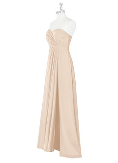 Azazie Arabella Allure Robes de demoiselle d'honneur Robe Trapèze Convertible en Mousseline de soie Encolure en Forme de Cœur Albâtre Blanc image19