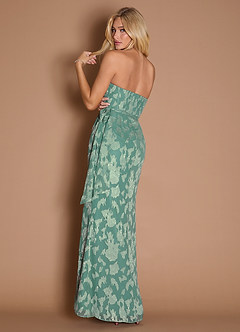 Edith Silver Green Maxi Dress image3