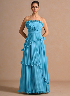 Marieline Cielo Azul Vestido largo image4