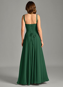 Azazie Evadina Suknie dla druhen Linia A Gorset Szyfon Do ziemi Sukienka image2