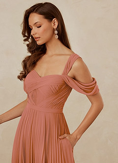 Christian Siriano Bridal for Azazie 1013 Bridesmaid Dresses MAI TAI A-Line Off the Shoulder Chiffon Dress image6