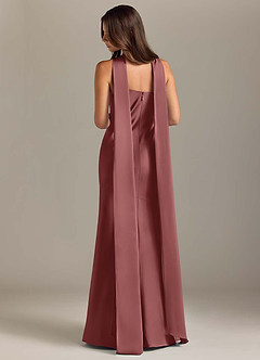 Azazie Kinsley Brautjungfernkleider Meerjungfrau-Linie Seitliche Cut-Outs Stretch-Satin Kleid Amethyst image2