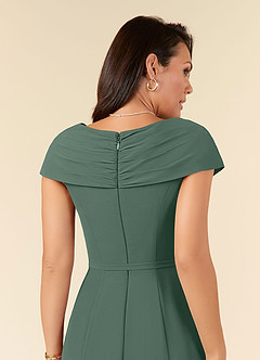 Azazie Bailora Mother of the Bride Dresses Sea Moss Mermaid Ruched Chiffon Dress image9