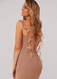 Barbie ♥ Azazie Bridesmaid Dresses Sweetheart Pleated Ruffle Chiffon Mermaid Dress image2